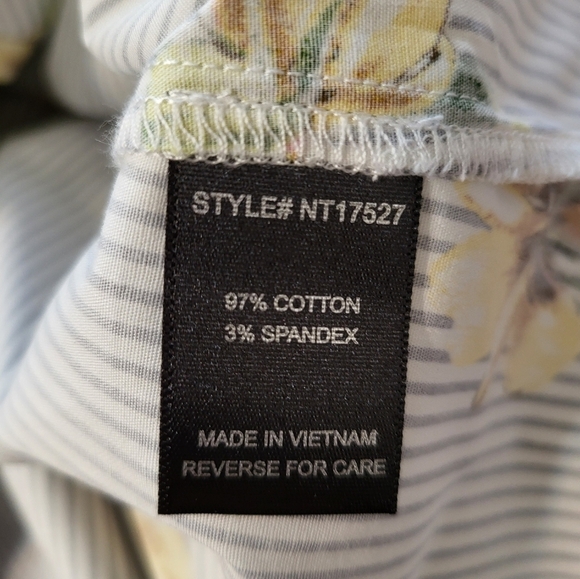 NWT Large Floral Striped One-Shoulder Top Lumiere Urban Outfitters Top - Picture 10 of 16